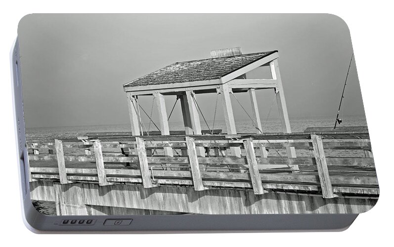 Pier Portable Battery Charger featuring the photograph Fishing Pier by Tikvah's Hope