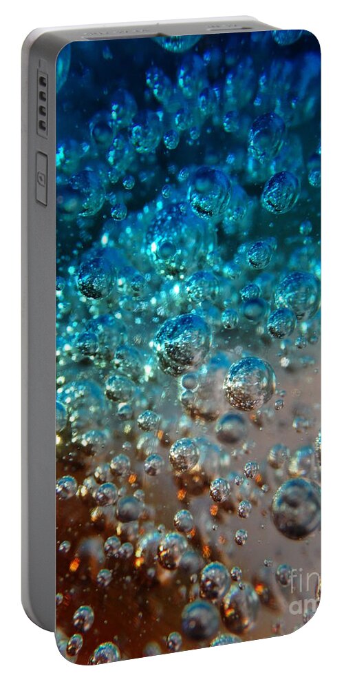 Macro Portable Battery Charger featuring the photograph Fizzin by Joseph Baril