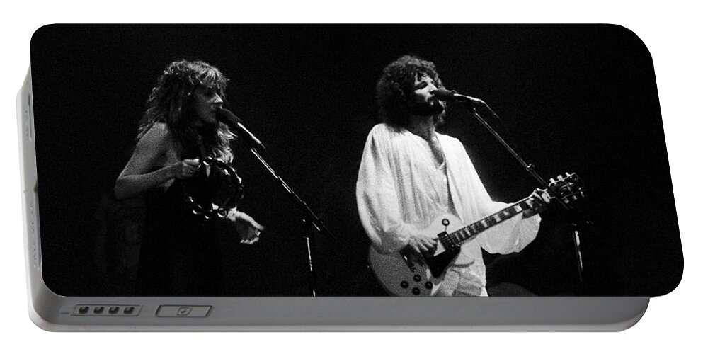 Fleetwood Mac Portable Battery Charger featuring the photograph Fleetwood Mac in Amsterdam 1977 by Casper Cammeraat
