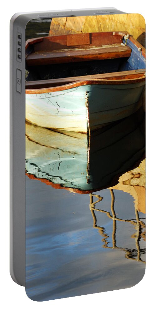 Floating Portable Battery Charger featuring the photograph Floating On Blue 4 by Wendy Wilton