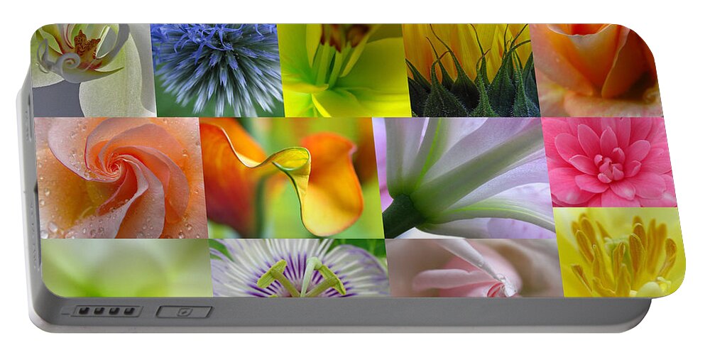 Artwork Portable Battery Charger featuring the photograph Flower Macro Photography by Juergen Roth