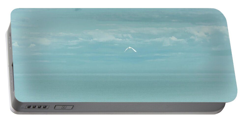 Seascape Portable Battery Charger featuring the photograph Fly Away by Kim Hojnacki