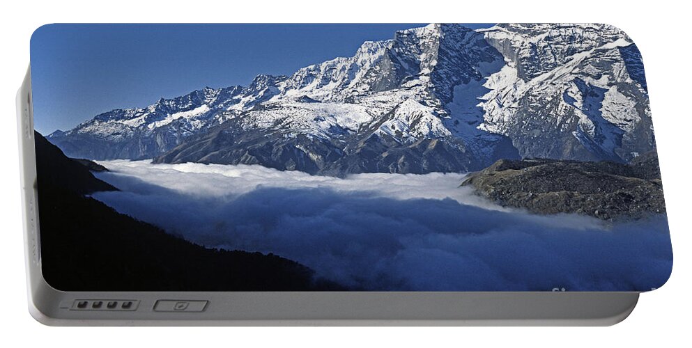 Craig Lovell Portable Battery Charger featuring the photograph Fog in Everest Region by Craig Lovell