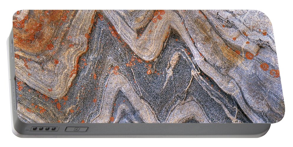 Granite Portable Battery Charger featuring the photograph Folded Granite by Art Wolfe