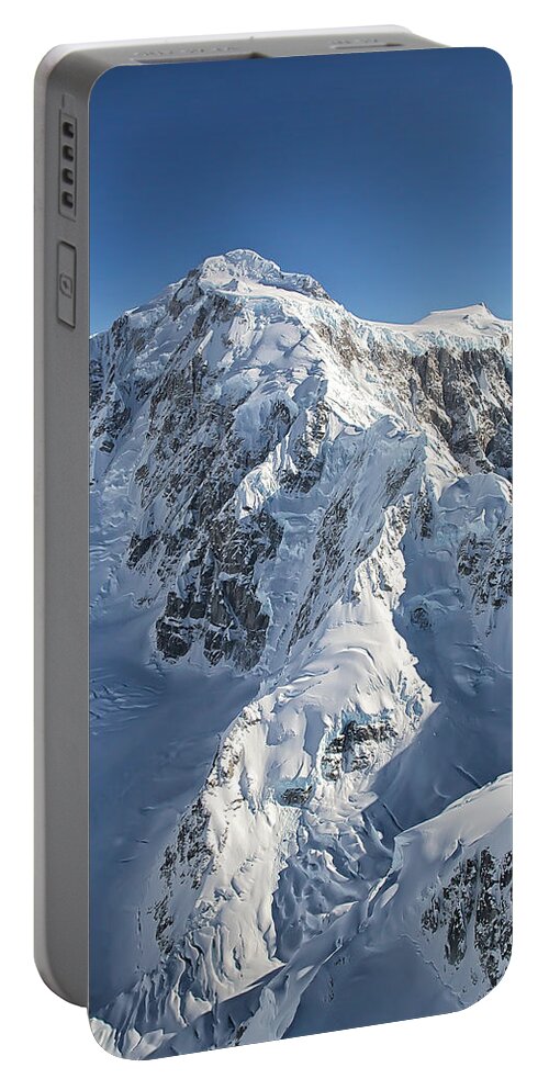 Snow Portable Battery Charger featuring the photograph Font by Ed Boudreau