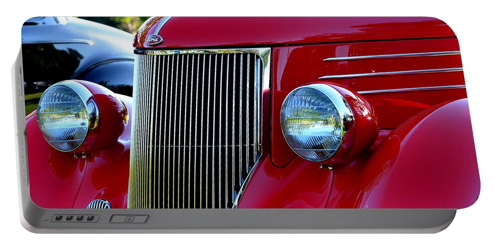 Hotrod Portable Battery Charger featuring the photograph Ford Classic by Dean Ferreira