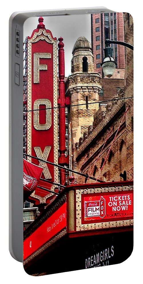 Fox Theater Portable Battery Charger featuring the photograph Fox Theater - Atlanta by Robert L Jackson