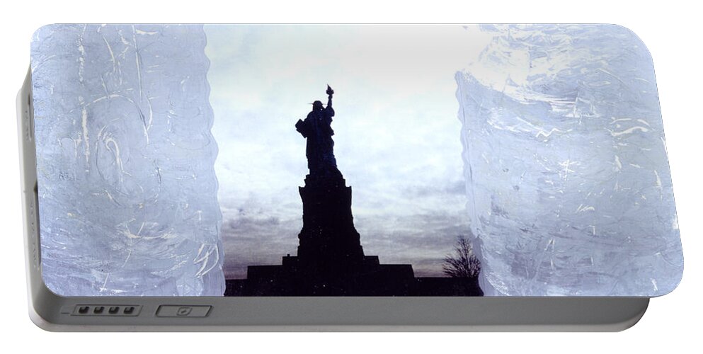 Spiritual Art Portable Battery Charger featuring the painting Freedom Lady by Heidi Sieber