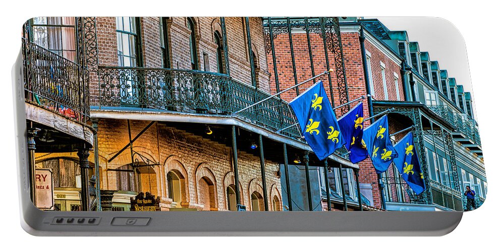French Quarter Portable Battery Charger featuring the photograph French Quarter Architecture - St. Ann St. by Kathleen K Parker