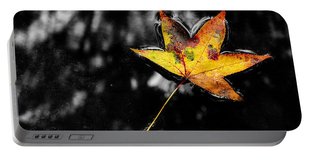 Floating Leaf Portable Battery Charger featuring the photograph Fresh Season by Michael Eingle