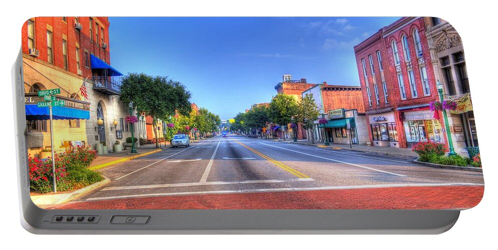 Movid Portable Battery Charger featuring the photograph Front Street Marietta by Jonny D