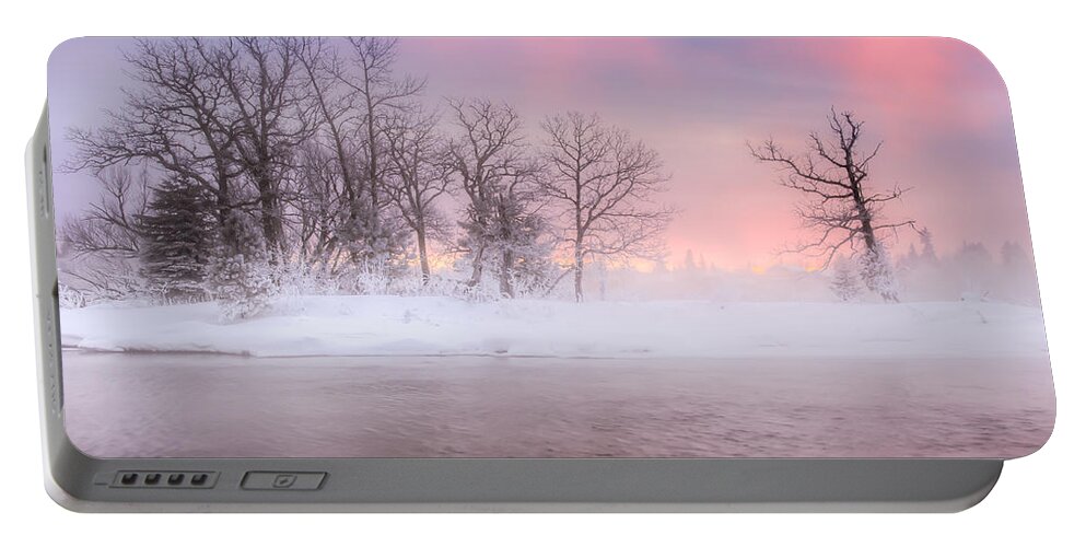 Blue Hour Portable Battery Charger featuring the photograph Frozen Island by Jakub Sisak