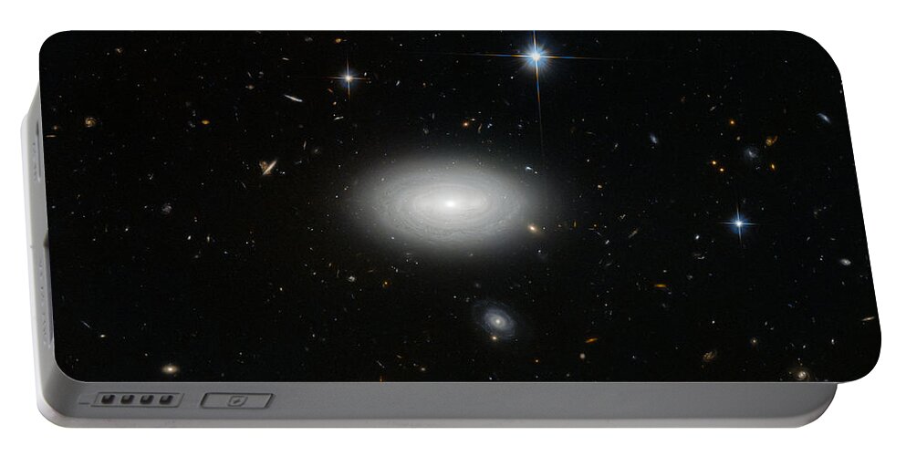 Interstellar Gas Portable Battery Charger featuring the photograph Galaxies by Science Source