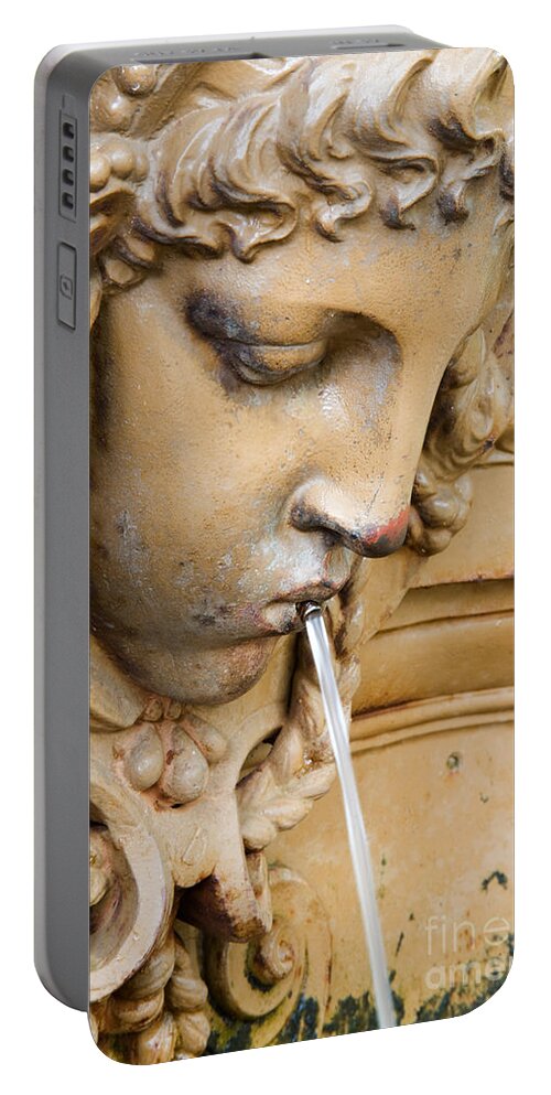 Mythology Portable Battery Charger featuring the photograph Garden Statue Of Tethys by David Davis