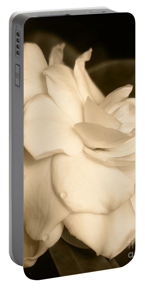  Portable Battery Charger featuring the photograph Gardenia by Lee Owenby