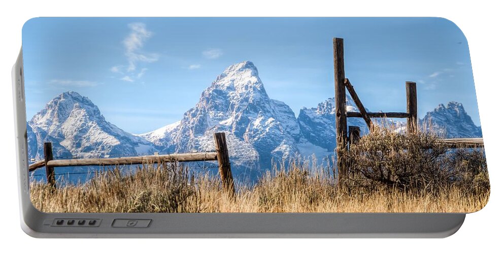 Teton National Park Portable Battery Charger featuring the photograph Gateway To Heaven 0077 by Kristina Rinell