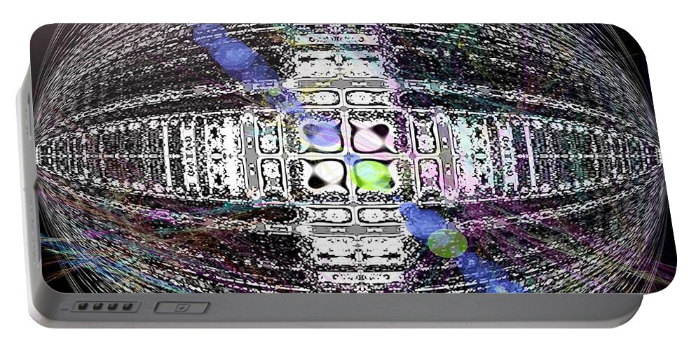 Pamela Briggs Luther Portable Battery Charger featuring the digital art Gem of the Universe by Luther Fine Art