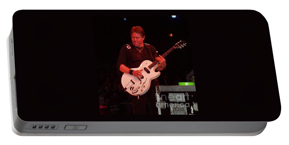 George Thorogood Performing Portable Battery Charger featuring the photograph George Thorogood performing by John Telfer