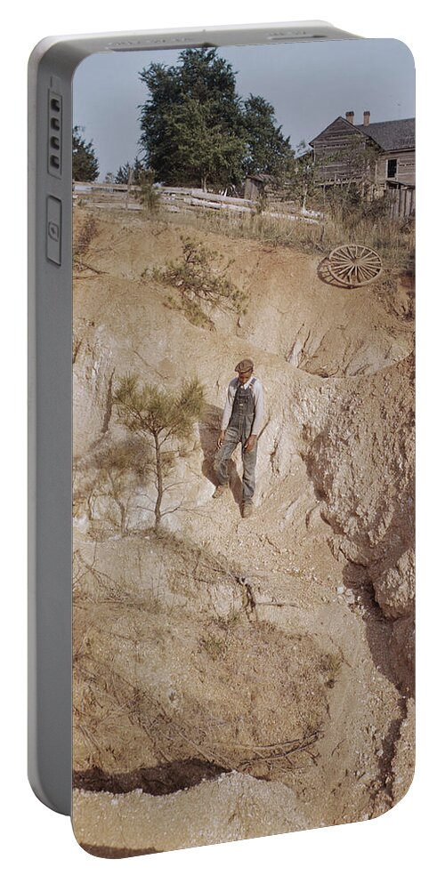1941 Portable Battery Charger featuring the photograph Georgia Erosion, 1941 by Granger