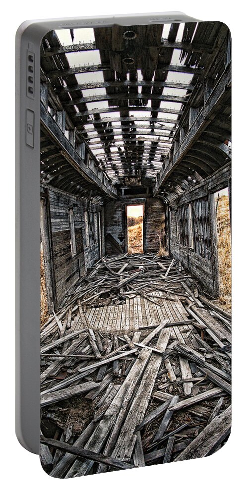 New Mexico Portable Battery Charger featuring the photograph Ghost Train Revisited by Ron Weathers