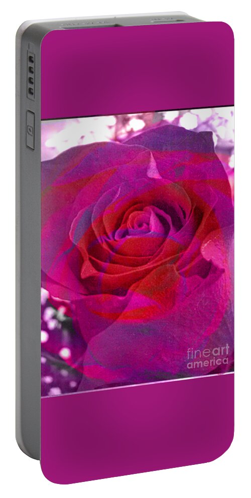 Digital Image Portable Battery Charger featuring the digital art Gift of the Heart by Yael VanGruber