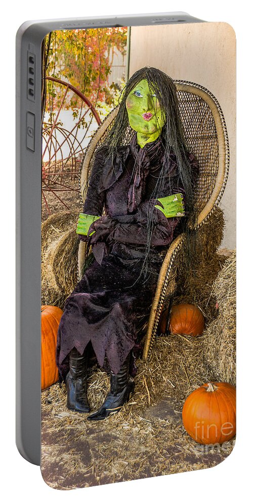 Halloween Portable Battery Charger featuring the photograph Give Me A Kiss by Sue Smith