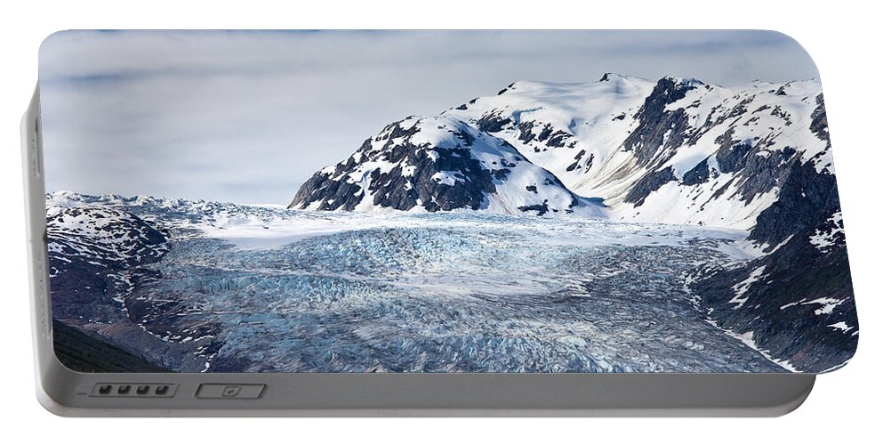 Alaska Portable Battery Charger featuring the photograph Glacial River Photograph by Jo Ann Tomaselli by Jo Ann Tomaselli