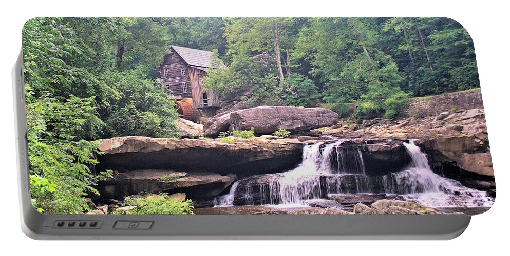 5244 Portable Battery Charger featuring the photograph Glade Creek Grist Mill by Gordon Elwell