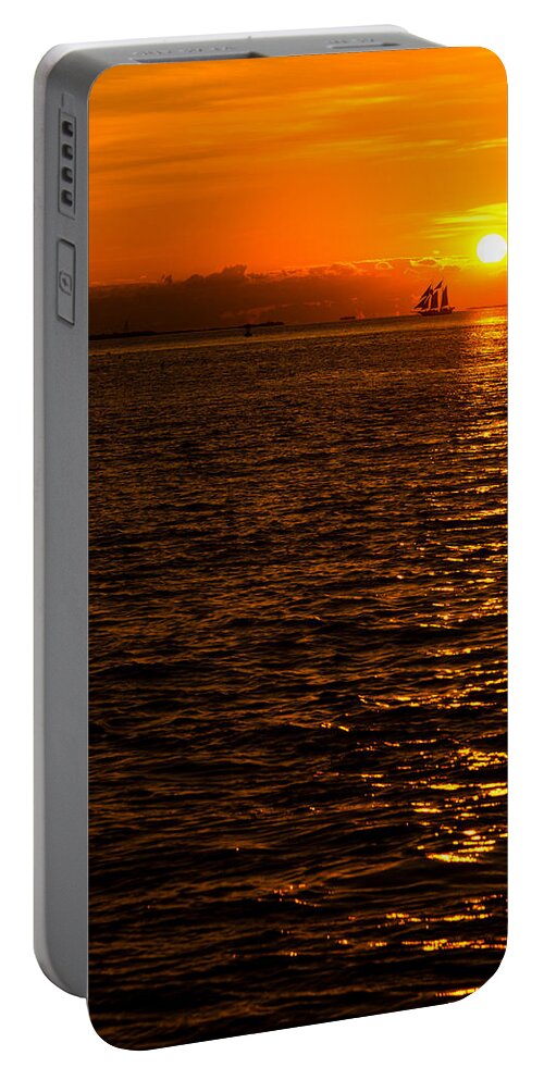 Sunset Portable Battery Charger featuring the photograph Glimmer by Chad Dutson