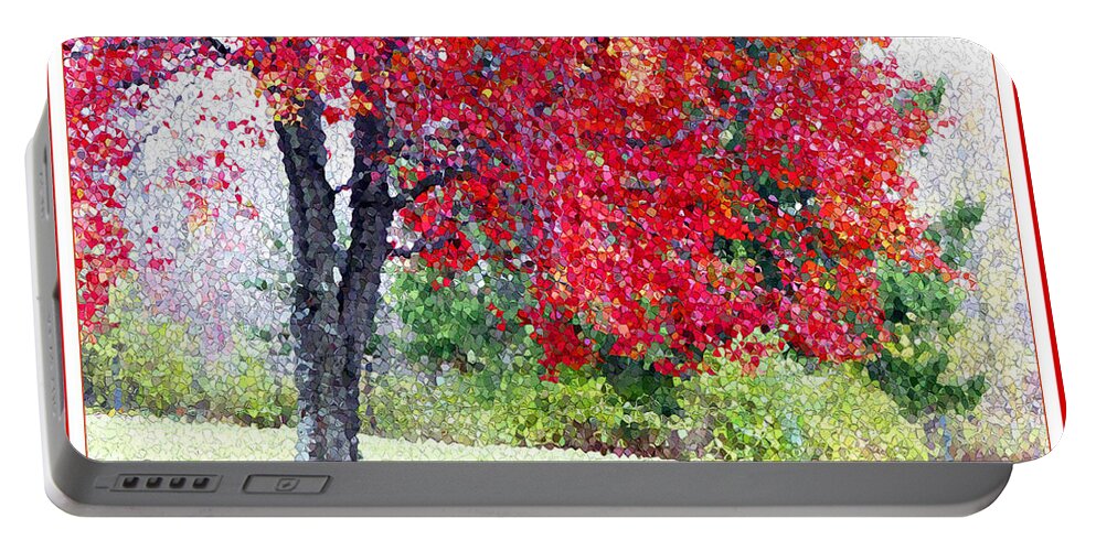 Tree Portable Battery Charger featuring the photograph Glorious Autumn by Mariarosa Rockefeller