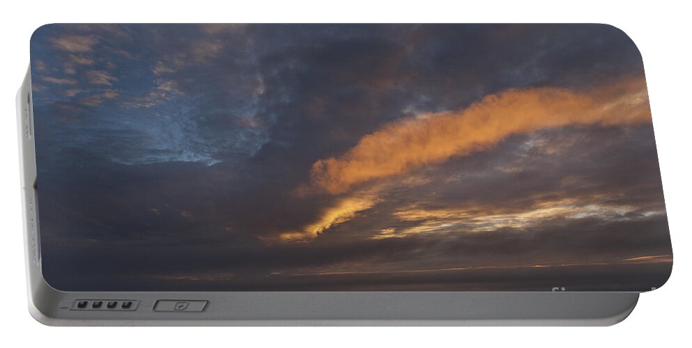 Heiko Portable Battery Charger featuring the photograph Glowing Clouds by Heiko Koehrer-Wagner