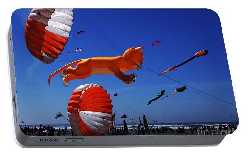 Kite Portable Battery Charger featuring the photograph Go Fly A Kite 1 by Bob Christopher