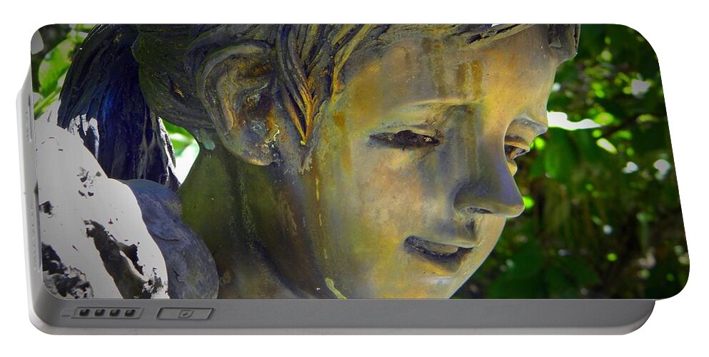 Bronze Children Portable Battery Charger featuring the photograph Golden Girl by Frank Wilson