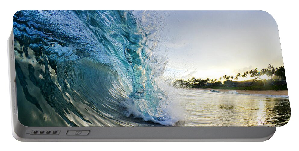 Surf Portable Battery Charger featuring the photograph Golden Mile by Sean Davey