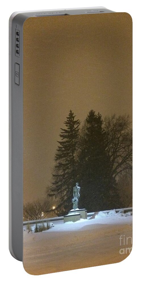 Sparty Portable Battery Charger featuring the photograph Golden Night by Joseph Yarbrough