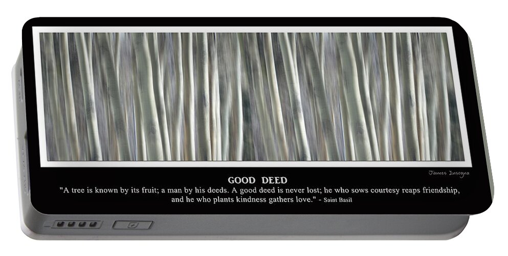 Good Deed Portable Battery Charger featuring the photograph Good Deed by James BO Insogna