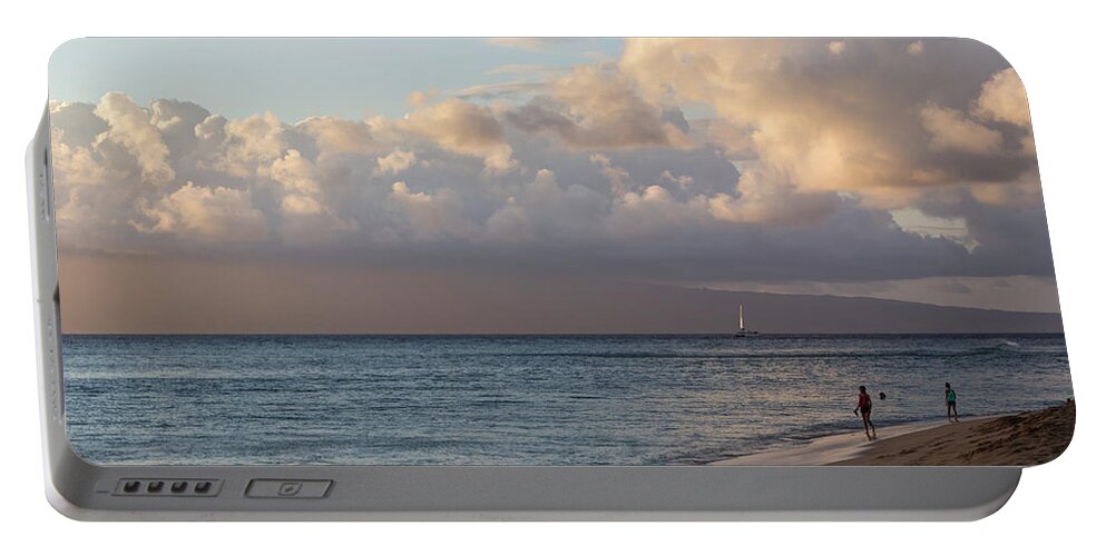 Beach Portable Battery Charger featuring the photograph Good Times On Maui by Heidi Smith