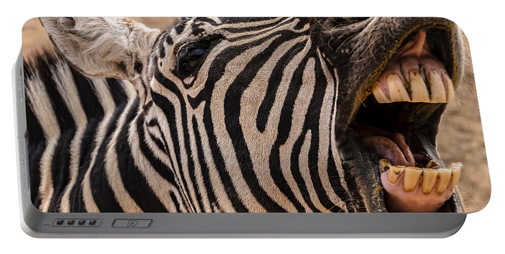Africa Portable Battery Charger featuring the photograph Got Dental? by Mark Myhaver