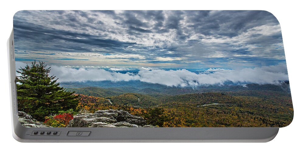 Grandfather Mountain Portable Battery Charger featuring the photograph Grandfather Mountain by John Haldane