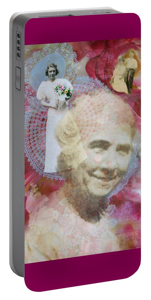 Grandmother Portable Battery Charger featuring the digital art Grandmother by Lisa Yount