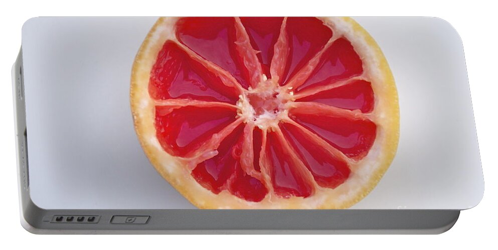 Photography Portable Battery Charger featuring the photograph Grapefruit Mandala by Sean Griffin