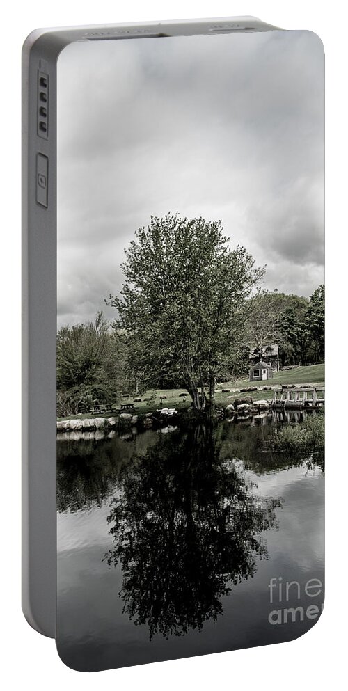 Grays Portable Battery Charger featuring the photograph Grays Mill Pond by Angela DeFrias