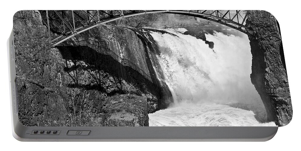 Great Falls Portable Battery Charger featuring the photograph Great Falls in Paterson NJ by Anthony Sacco
