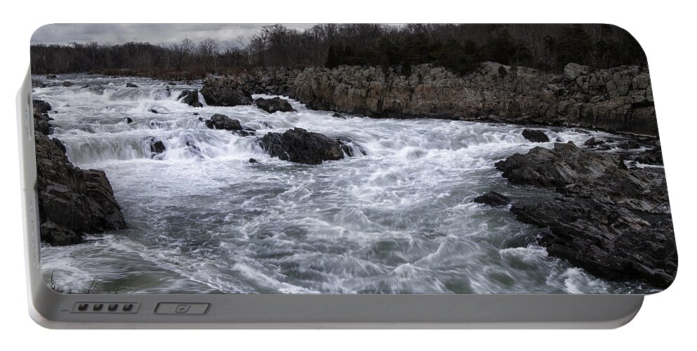 Great Portable Battery Charger featuring the photograph Great Falls by Joan Carroll