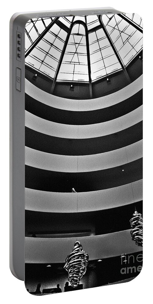 Guggenheim Portable Battery Charger featuring the photograph Guggenheim Museum - NYC by Carlos Alkmin