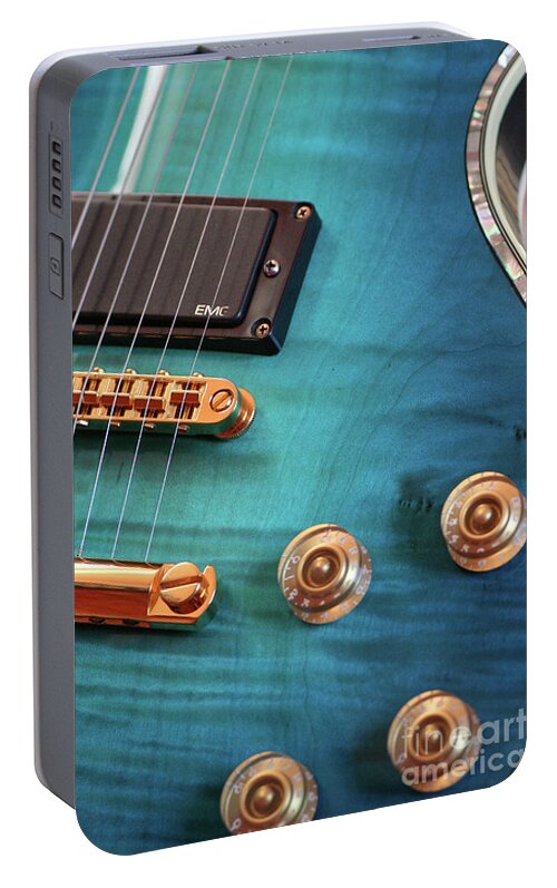 Guitar Portable Battery Charger featuring the photograph Guitar Blues by Joy Watson