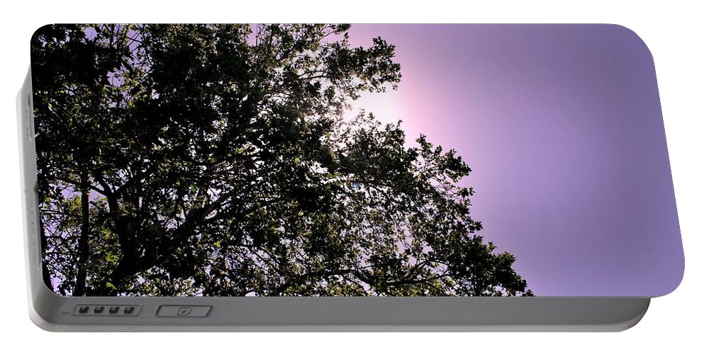  Portable Battery Charger featuring the photograph Half Tree by Matt Quest