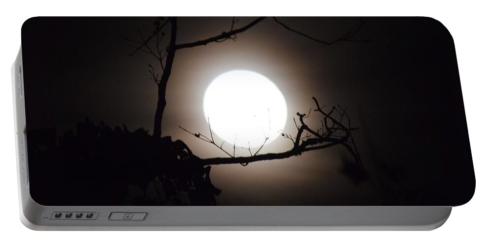 Halloween Portable Battery Charger featuring the photograph Halloween Moon #1 by Gary Smith