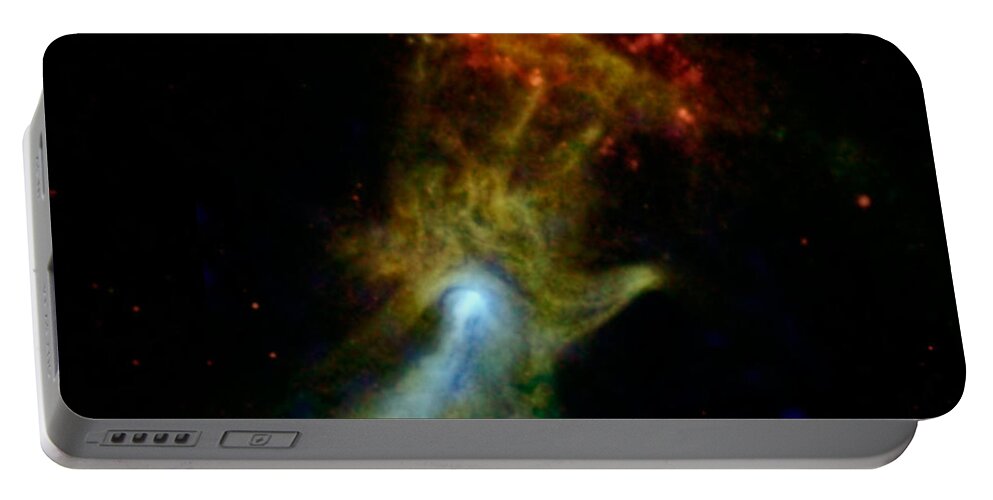 Galaxy Portable Battery Charger featuring the photograph Hand Of God Pulsar Wind Nebula by Science Source