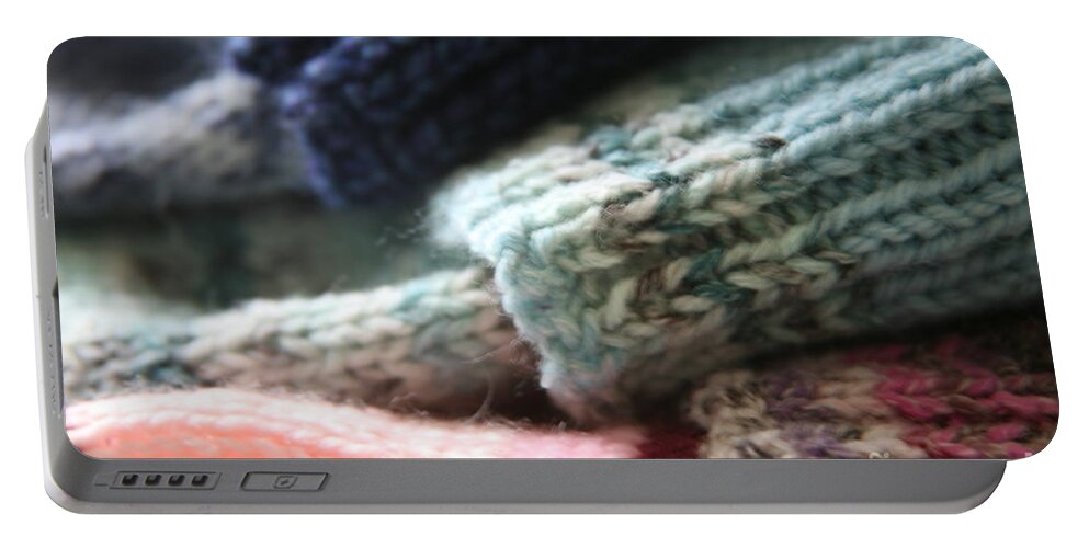 Woollen Portable Battery Charger featuring the photograph Handcrafted by Lynn England